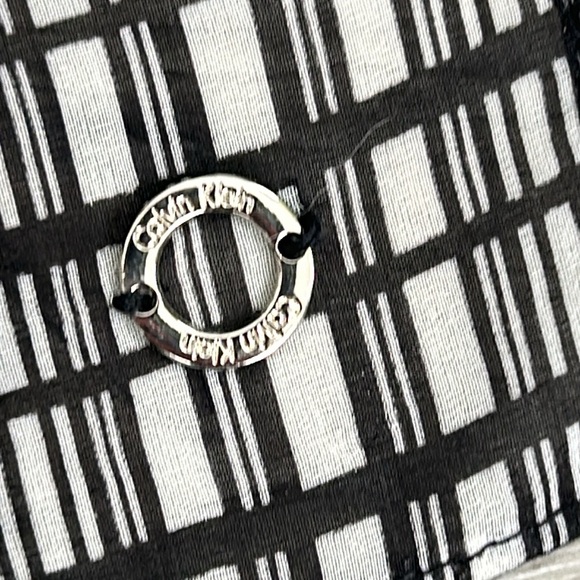 Calvin Klein Sheer Black/White Accessory Scarf - Picture 7 of 9